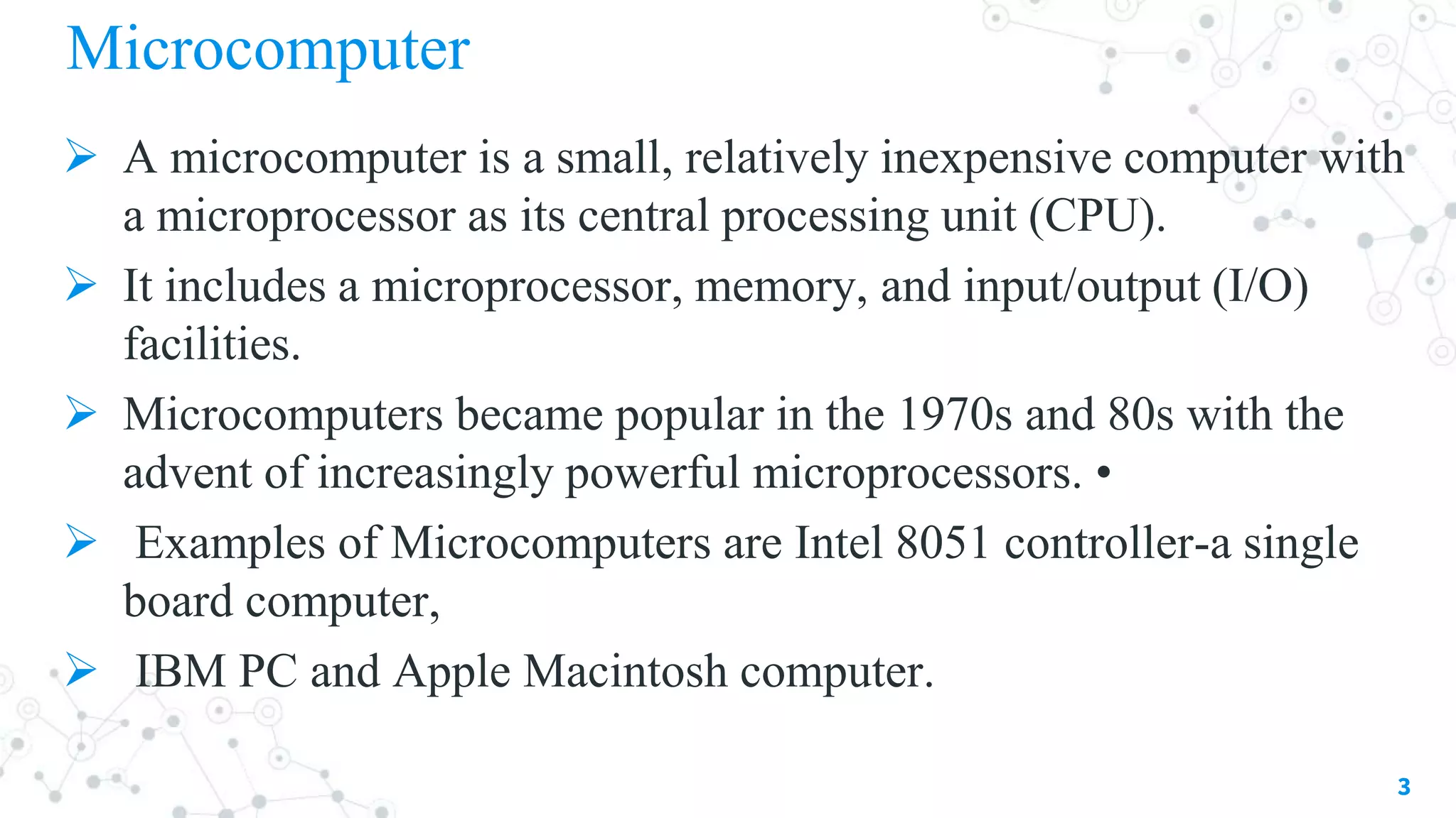 Introduction to microprocessor | PPTX