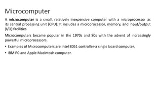 introduction to microprocessor and microcomputer | PPTX | Operating ...