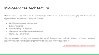 Introduction to Microservices Architecture - SECCOMP 2020 | PDF
