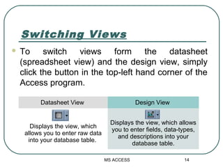 Introduction to microsoft access | PPT