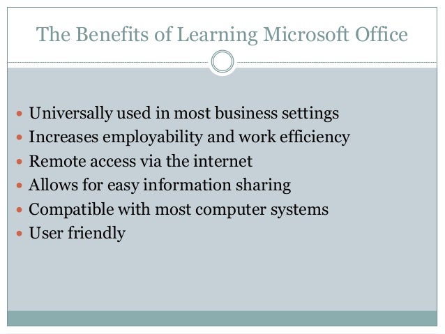 introduction to microsoft office