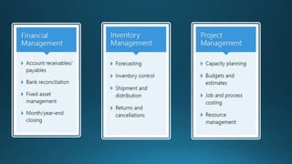 Introduction to Microsoft ERP Dynamics 365 for finance and operation | PPTX