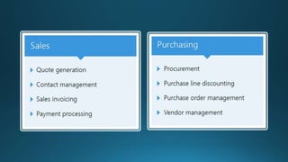 Introduction to Microsoft ERP Dynamics 365 for finance and operation | PPTX
