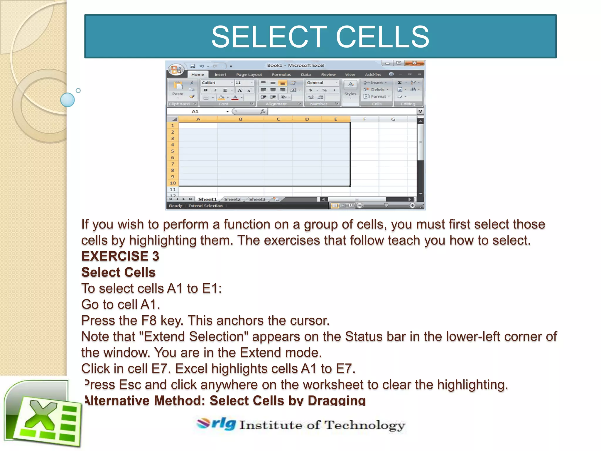 Introduction to microsoft excel 2007 | PPTX | Computing | Technology ...