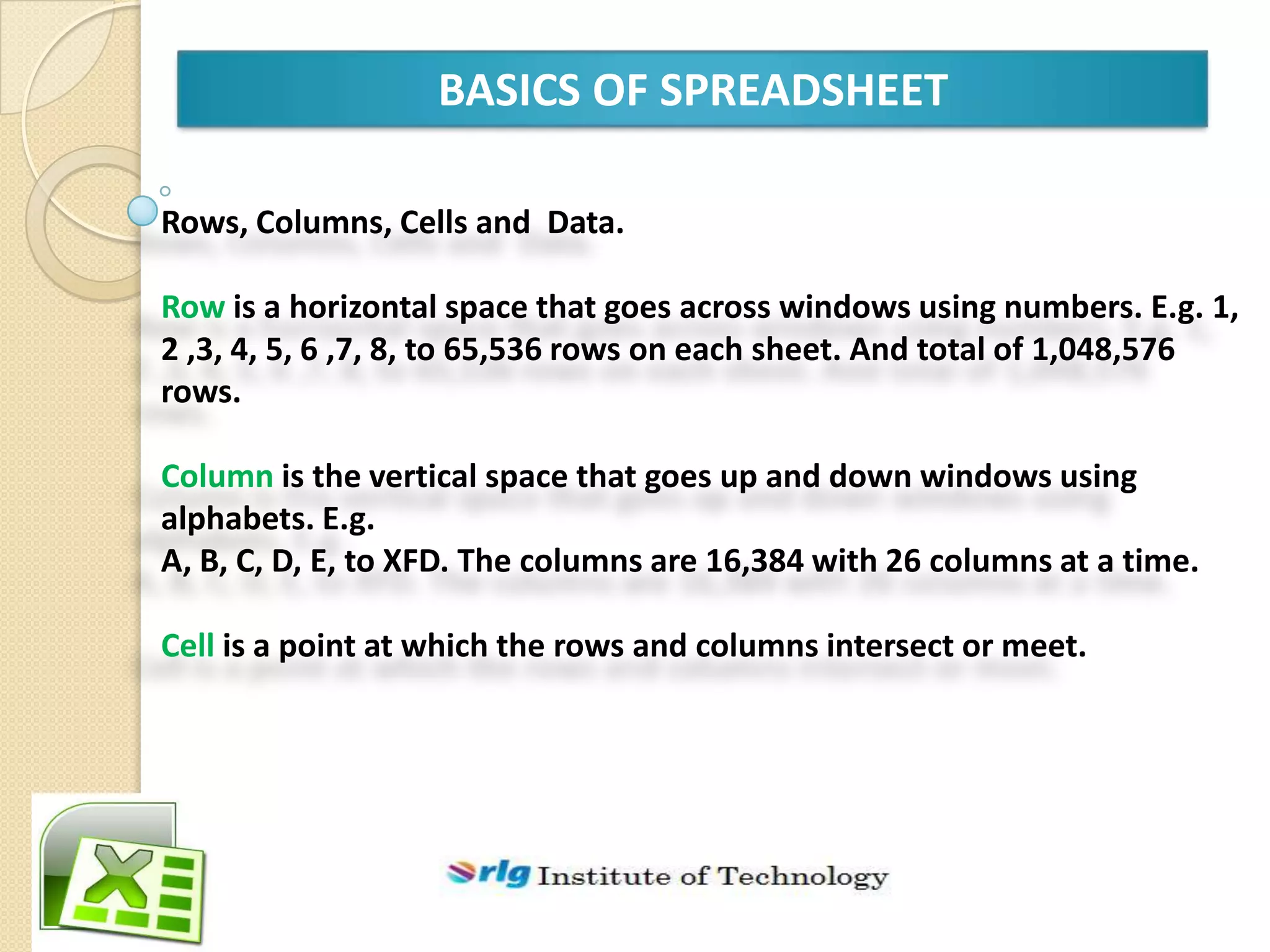 Introduction to microsoft excel 2007 | PPTX | Computing | Technology ...