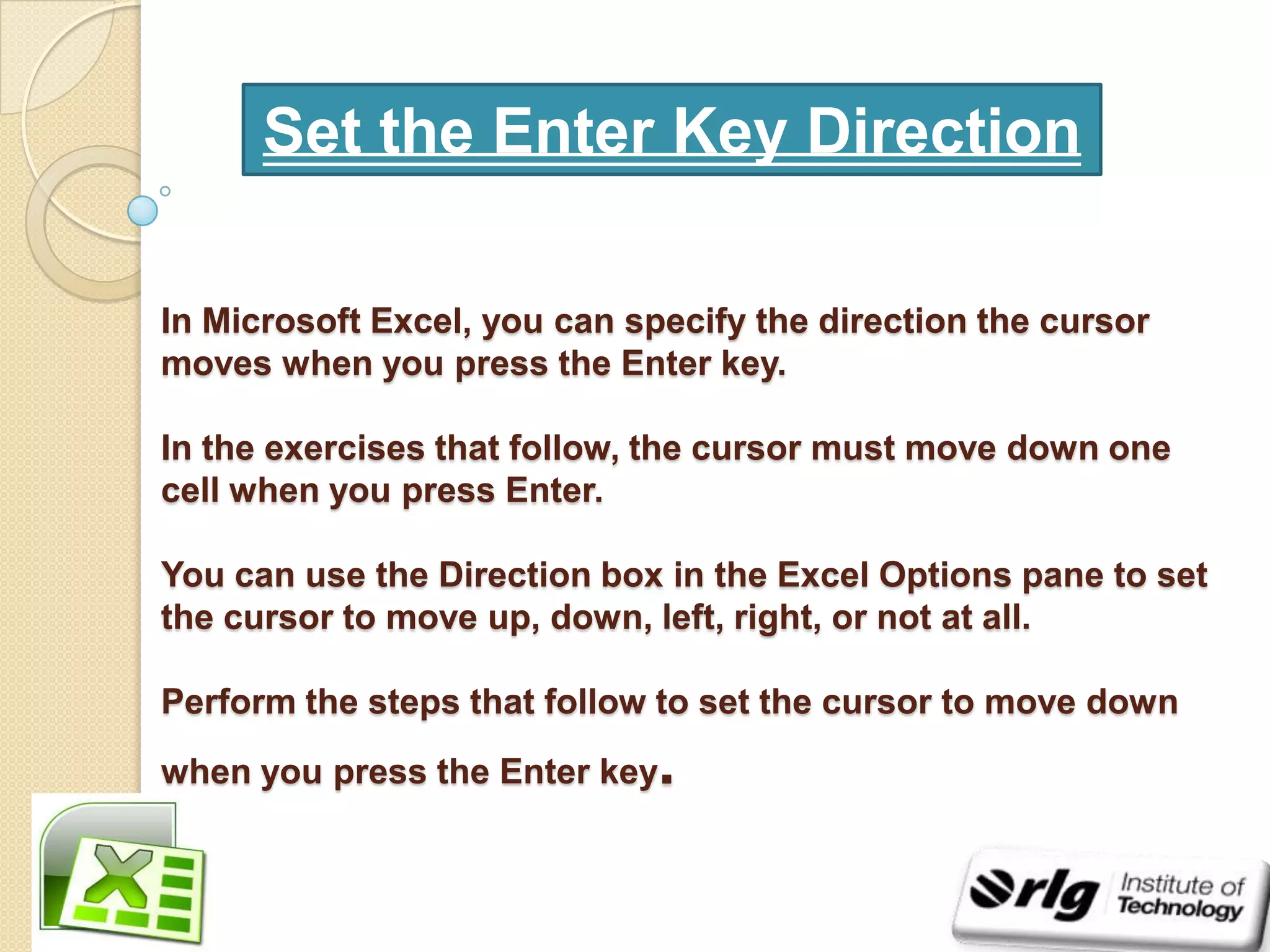 Introduction to microsoft excel 2007 | PPTX | Computing | Technology ...