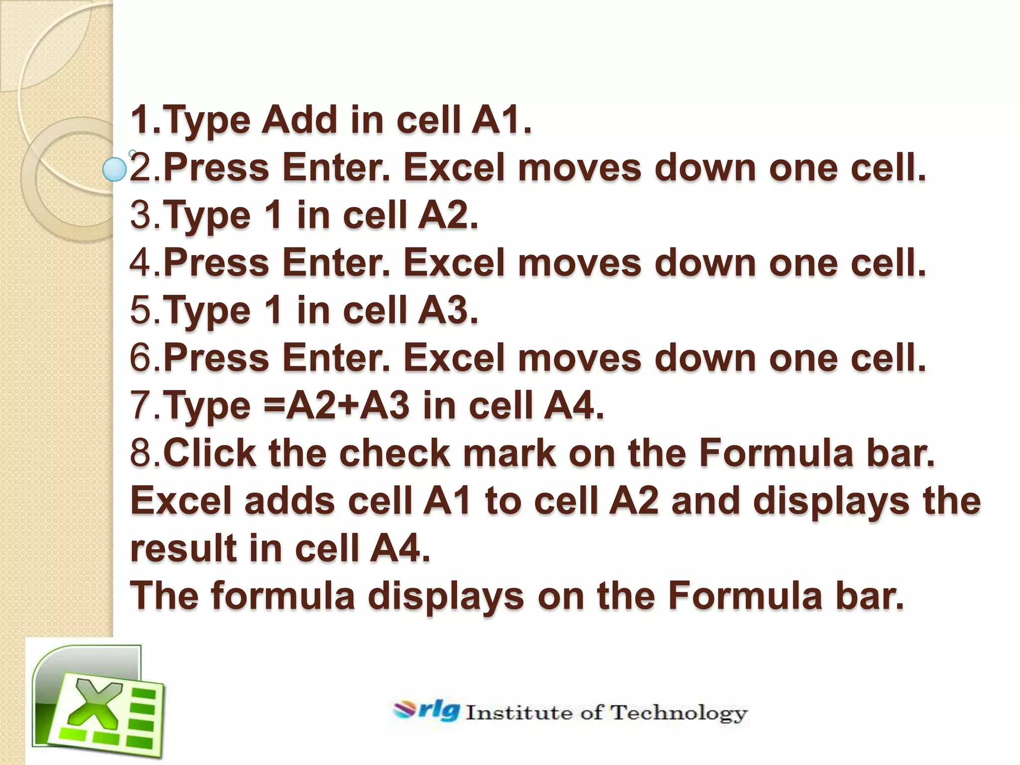 Introduction to microsoft excel 2007 | PPTX | Computing | Technology ...