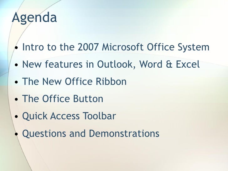 introduction to microsoft office 2007 introduction to microsoft office 2007