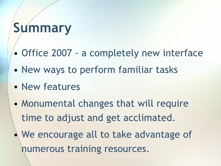introduction to microsoft office 2007