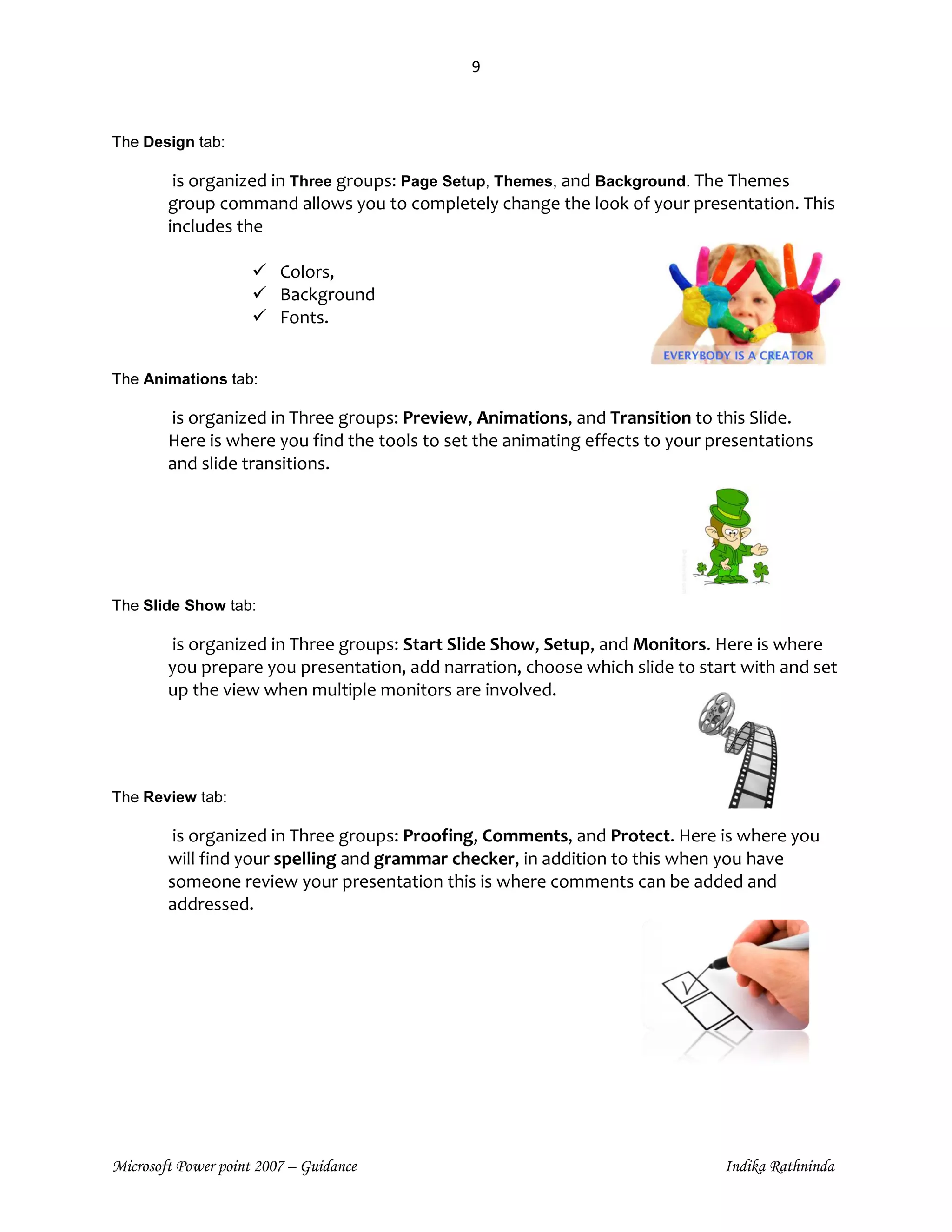 Introduction to microsoft power point 2007 | PDF