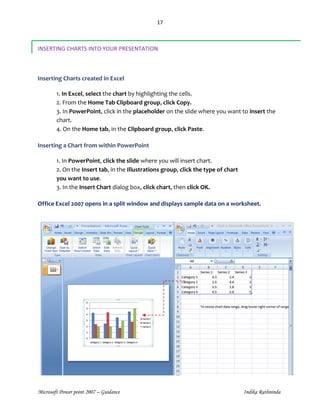 Introduction to microsoft power point 2007 | PDF
