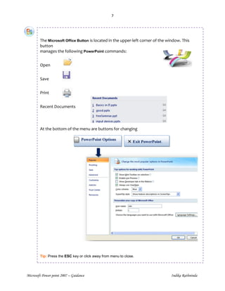 Introduction to microsoft power point 2007 | PDF