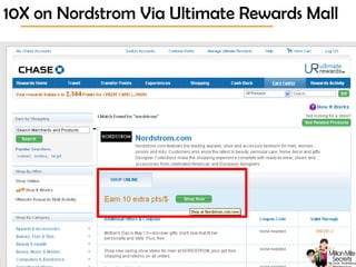 © 2013 Million Mile Secrets, LLC, All Rights Reserved
10X on Nordstrom Via Ultimate Rewards Mall
-
 
