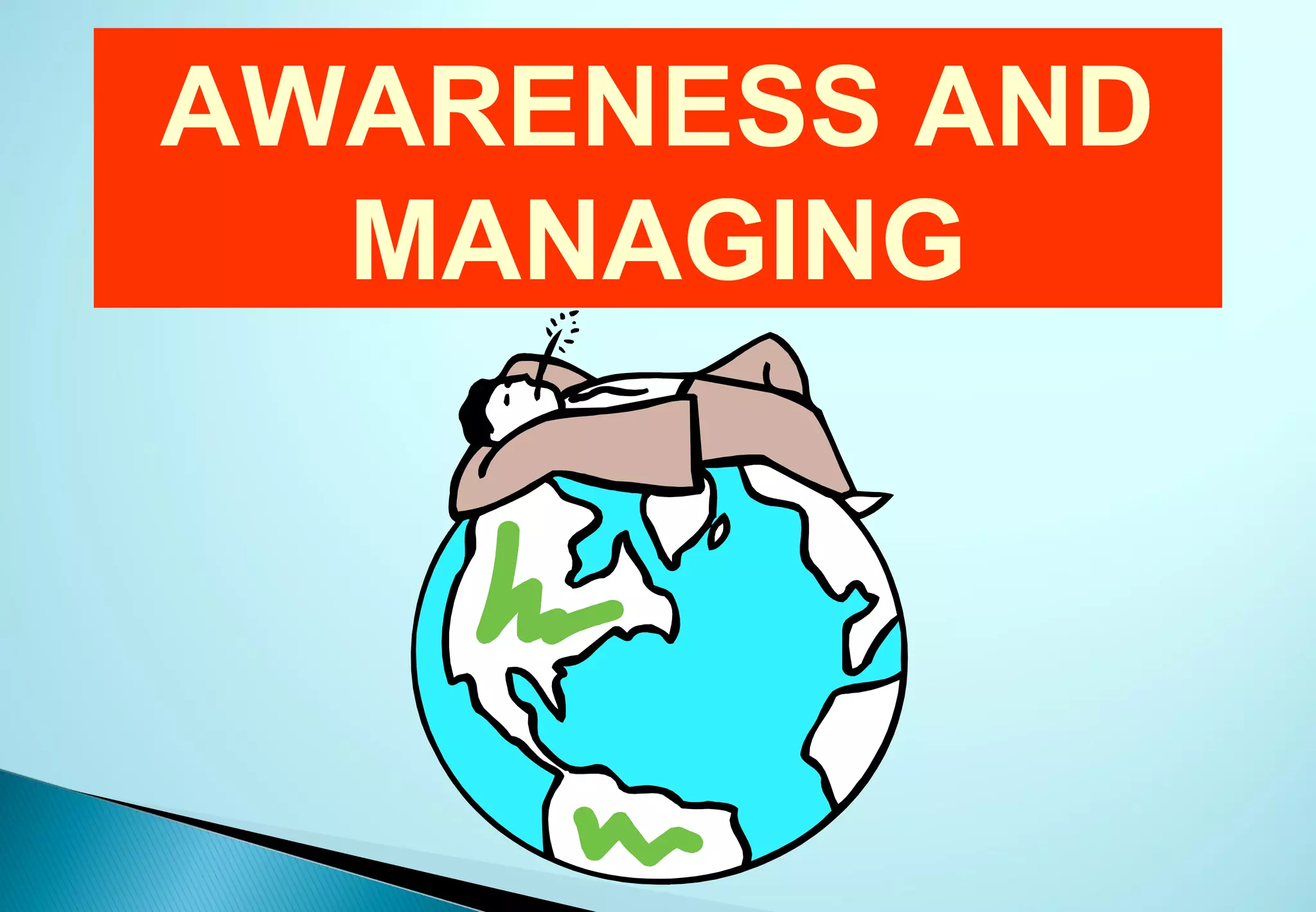 AWARENESS AND
  MANAGING
 