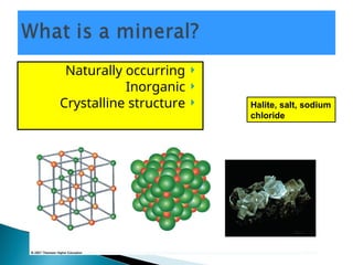 Natural Occuring Structures Introduction to mineralogy.ppt is a subject of geology | PPT