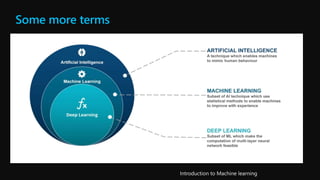 Introduction to ml | PPTX