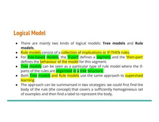 Introduction to Machine Learning -Basic concepts,Models and Description ...