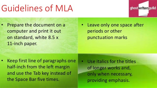 mla format format