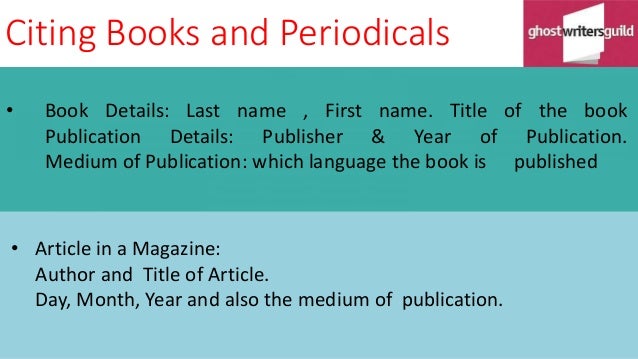 introduction to mla citation format mla format citation books