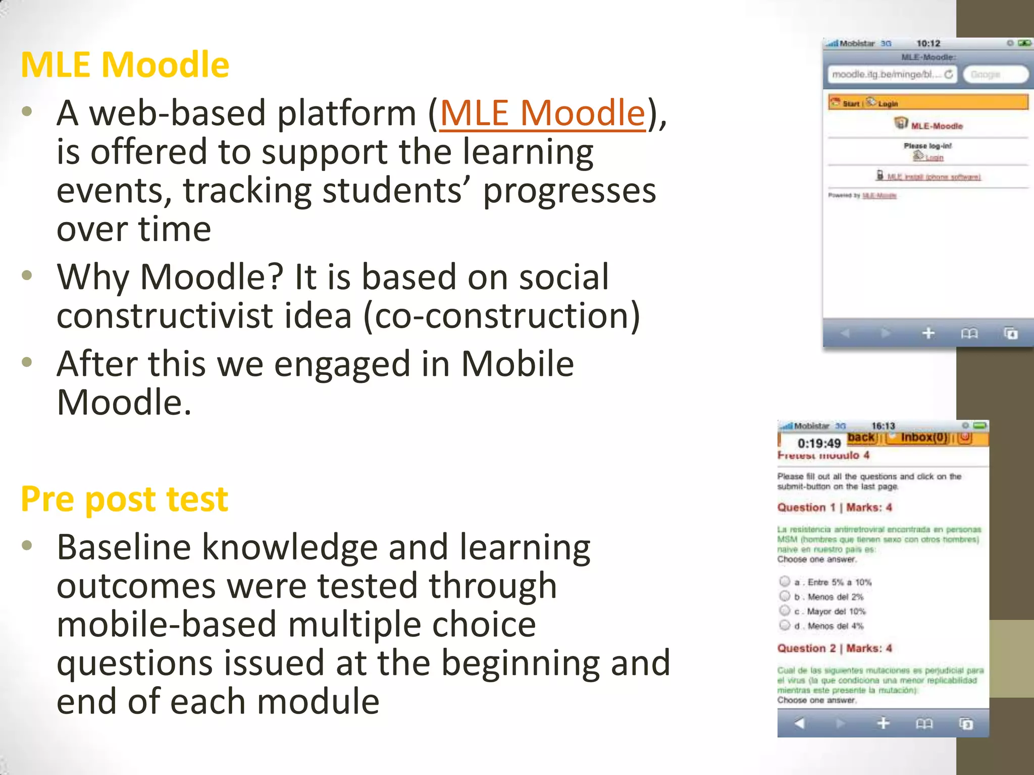 Tools usediClone & Moviestormdoctor/patient scenariosmodule revision was provided through multimedia files developed with ScreenFlowLooking at examples, we used iTunes as a repository of the podcast during course: http://itunes.apple.com/be/podcast/central-videos-audios-reach/id332290043