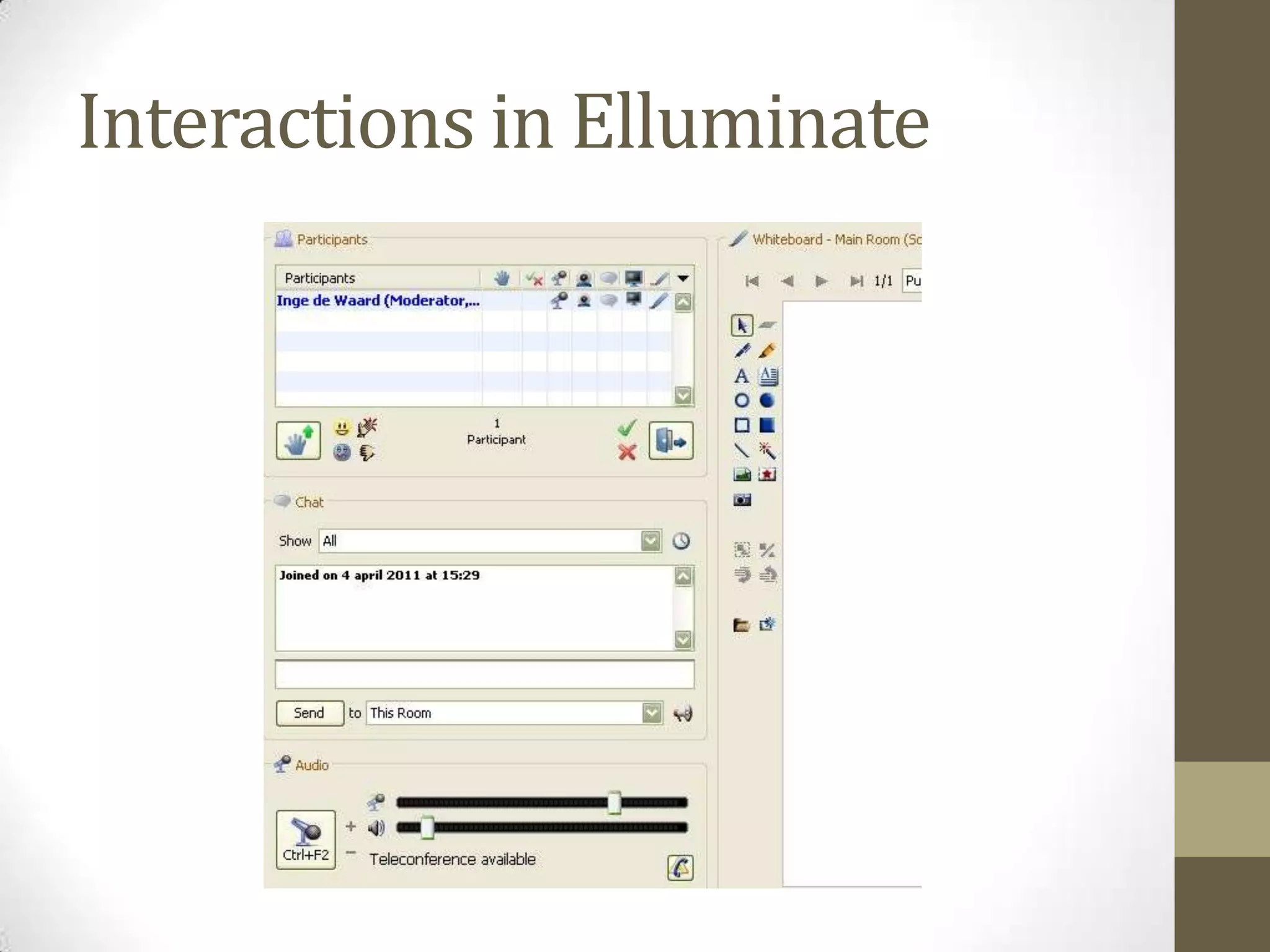 Interactions in Elluminate