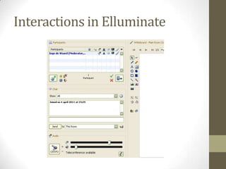 Interactions in Elluminate