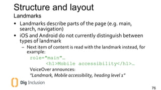 Introduction to mobile accessibility | PPTX