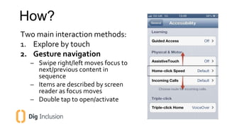 Introduction to mobile accessibility
