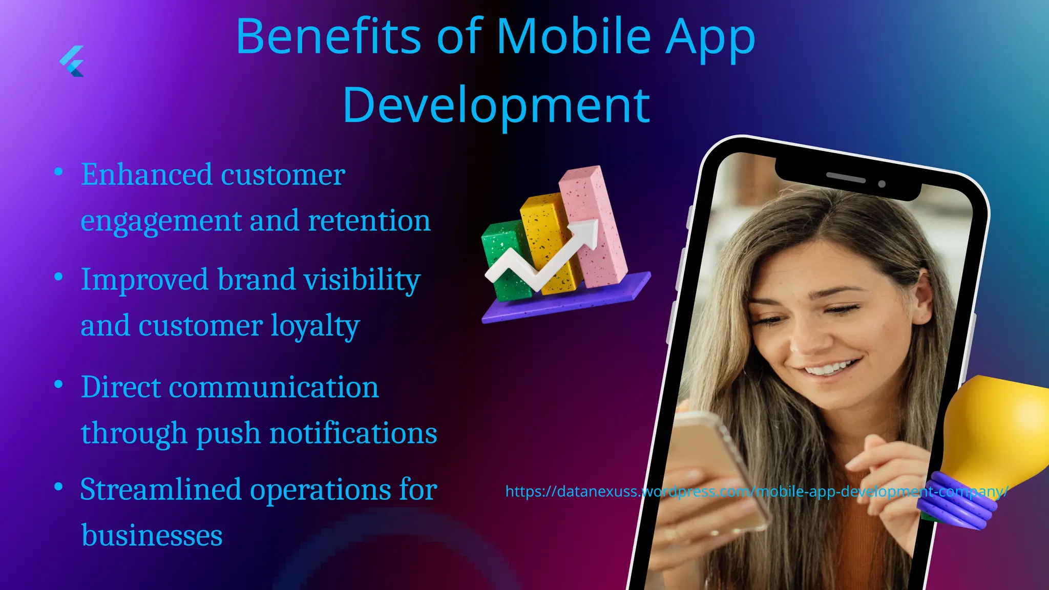 Benefits of Mobile App
Development
• Enhanced customer
engagement and retention
• Improved brand visibility
and customer loyalty
• Direct communication
through push notifications
• Streamlined operations for
businesses
https://datanexuss.wordpress.com/mobile-app-development-company/
 