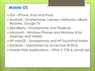 Introduction to Mobile Development | PPTX