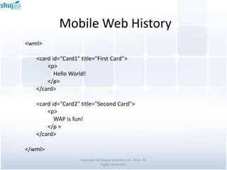 Introduction to Mobile Internet | PPTX