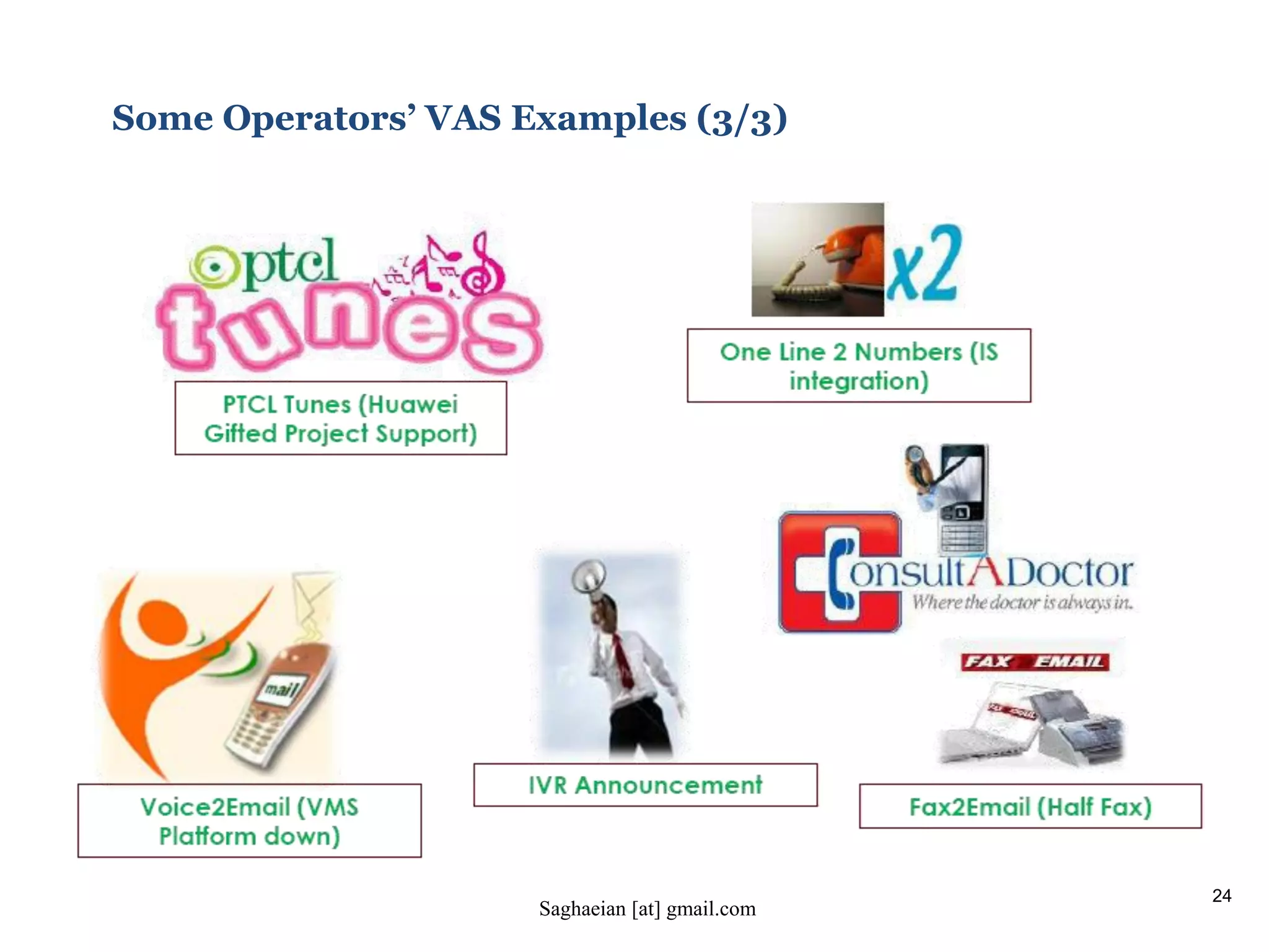 24
Some Operators’ VAS Examples (3/3)
Saghaeian [at] gmail.com
 