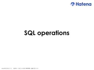 SQL operations 
