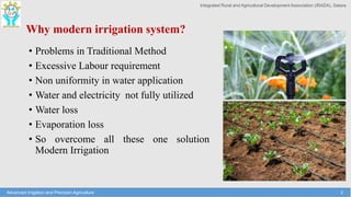 Introduction to modern irrigation techniques