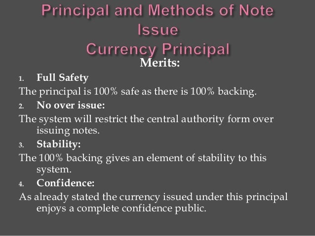 Introduction of currency