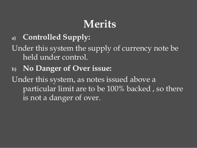 Introduction of currency