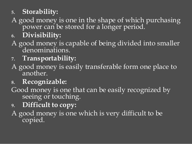 Introduction of currency