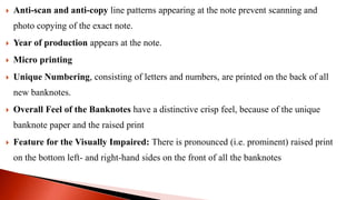 Introduction to money and history of currency notes in pakistan | PPTX