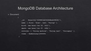 Introduction to MongoDB
