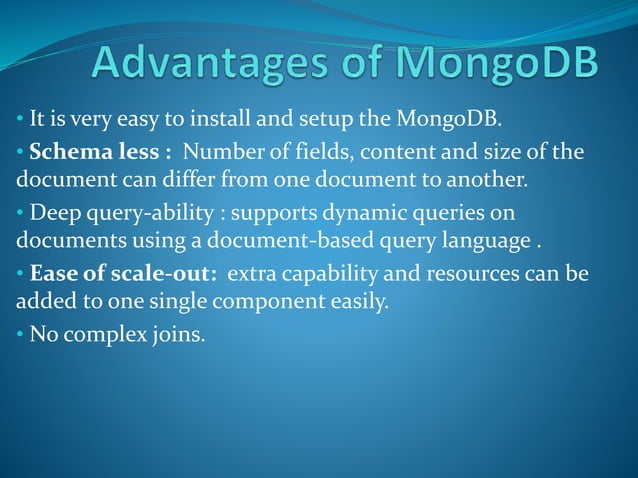 Introduction to MongoDB and CRUD operations | PPTX