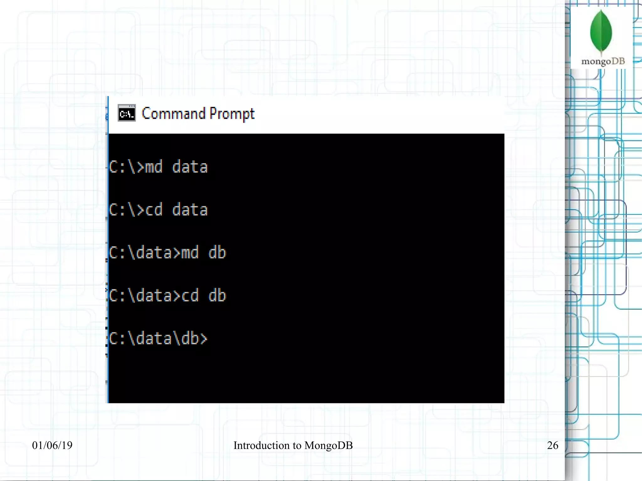 2601/06/19 Introduction to MongoDB
 