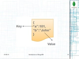 1801/06/19 Introduction to MongoDB
 