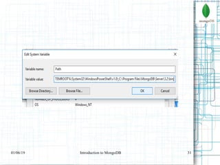 3101/06/19 Introduction to MongoDB
 