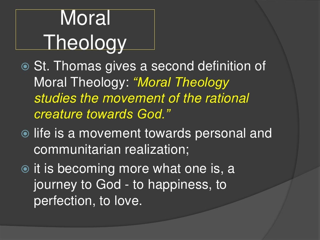 Introduction to moral theology