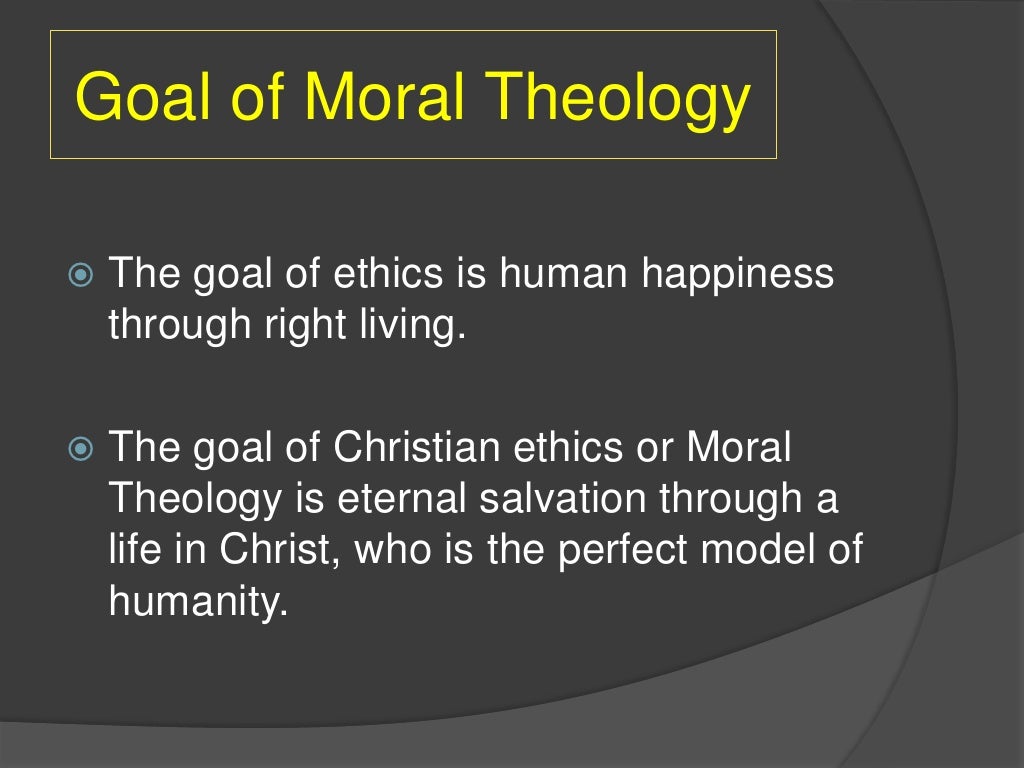 Introduction to moral theology