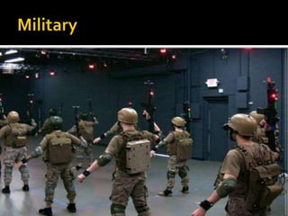    Film / Animation
   Video Games
   Medical
   Military etc…
 