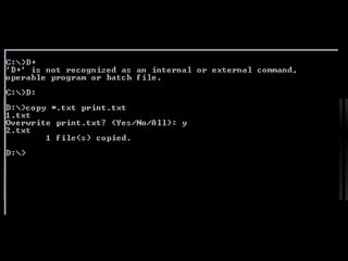 Introduction to ms dos