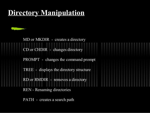 create a directory