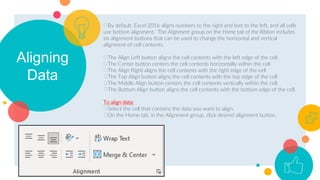 Align Button Excel Introduction to MS Excel and Foundations | PDF