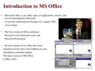 Microsoft Office – Introduction